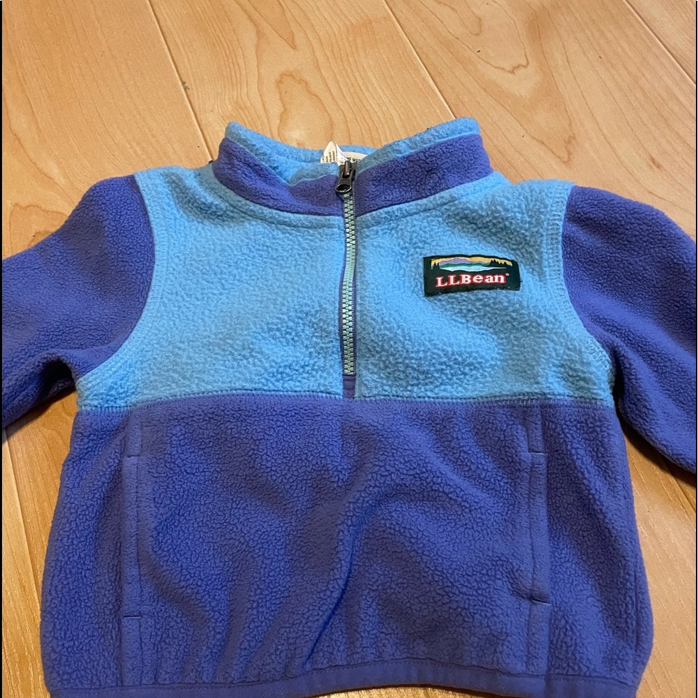 LL Bean infant fleece pullover